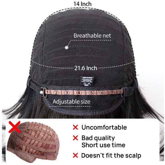 Short Black Mullet Wig Pixie Shaggy Layered Wolf Cut Curly Wig Cosplay Costume - Picture 8 of 9